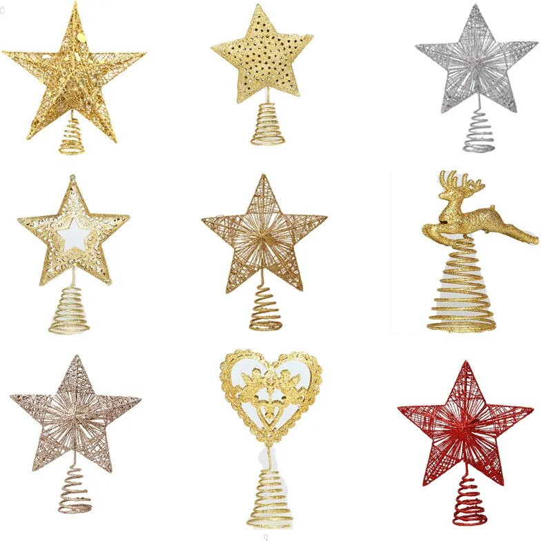 Vrh božićnog drvca Zvjezdica Krošnja drvca za božićno drvce Dekoracija svjetlucavih zvjezdanih ukrasa Potrepštine za zabavu Dječje igračke Globalno
