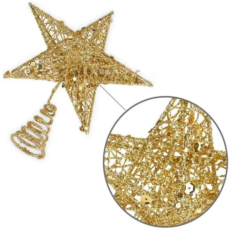 Vrh božićnog drvca Zvjezdica Krošnja drvca za božićno drvce Dekoracija svjetlucavih zvjezdanih ukrasa Potrepštine za zabavu Dječje igračke Globalno