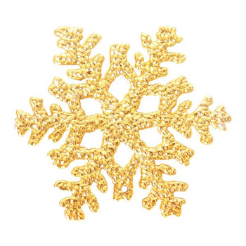 6PCS/lot 10cm Цветни коледни декорации Снежинка Коледно дърво Висящи орнаменти Консумативи за празнично парти