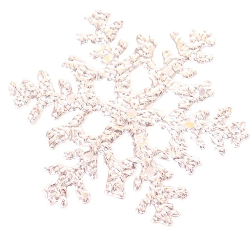 6PCS/lot 10cm Šareni božićni ukrasi Snježna pahuljica Božićno drvce Viseći ukrasi Potrepštine za blagdane