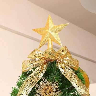Χριστουγεννιάτικο δέντρο 15/20 εκ. Κορυφαίο αστέρι Χρυσό Κόκκινο 3D Πέντε σημείων Αστέρι Τραπεζιού Σπιτιού Διακόσμηση Χριστουγεννιάτικου Δέντρου Πρωτοχρονιάτικα Χριστουγεννιάτικα στολίδια