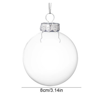 5db átlátszó karácsonyi csecsebecse 6/8 cm átlátszó tölthető golyók barkácsolj karácsonyfára akasztó dísz karácsonyi parti dekoráció gyerekeknek ajándékdoboz