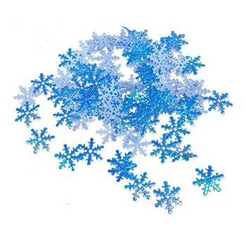 300Pcs Mix Colors Creative Christmas Snowflake Decor Confetti κομφετί γκλίτερ Επιτραπέζιο κομφετί κομφετί Φωτογραφίας στηρίγματα Προμήθειες για πάρτι