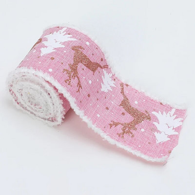 7CMx2M Božićna vrpca za omatanje božićnog drvca Mašnice Ukrasi DIY Vrtložna vrpca od tkanine Vrpca za omatanje božićnih darova