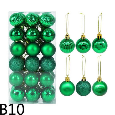 Viseća kuglica od 36 kom. Ukrasi za božićno drvce. Ukrasi od plastičnih božićnih kuglica. Privjesci za božićno drvce. Svadba. Novogodišnji dekor.