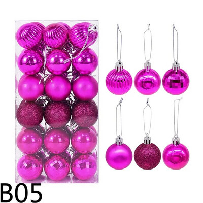 Viseća kuglica od 36 kom. Ukrasi za božićno drvce. Ukrasi od plastičnih božićnih kuglica. Privjesci za božićno drvce. Svadba. Novogodišnji dekor.
