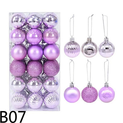 Viseća kuglica od 36 kom. Ukrasi za božićno drvce. Ukrasi od plastičnih božićnih kuglica. Privjesci za božićno drvce. Svadba. Novogodišnji dekor.