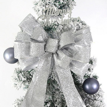 Χριστουγεννιάτικη κορδέλα παπιγιόν Μεγάλο παπιγιόν Διακοσμητικό χριστουγεννιάτικο δέντρο Παπιγιόν Κρεμαστό Κρεμαστό Χριστουγεννιάτικο πάρτι Στολίδι σπιτιού