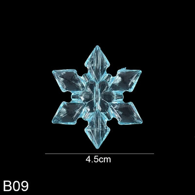 10 vnt krištolo akrilo snaigės kalėdiniai papuošalai skaidrūs snaigė Kalėdų eglutė kabantis pakabukas žiemos vakarėlio namų dekoras