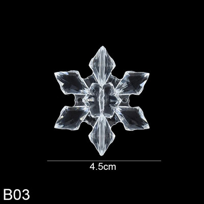 10 vnt krištolo akrilo snaigės kalėdiniai papuošalai skaidrūs snaigė Kalėdų eglutė kabantis pakabukas žiemos vakarėlio namų dekoras