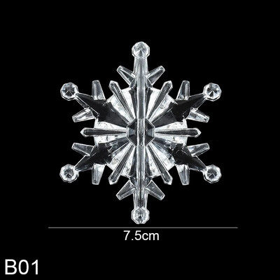 10 vnt krištolo akrilo snaigės kalėdiniai papuošalai skaidrūs snaigė Kalėdų eglutė kabantis pakabukas žiemos vakarėlio namų dekoras