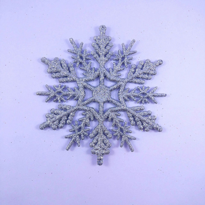 12 gab Ziemassvētku rotājumi mājām 10 cm plastmasas sniegpārsliņas Ziemassvētku eglīšu rotājumi sniegpārsliņas daudzkrāsaini Ziemassvētku rotājumi