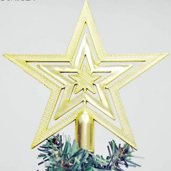 Коледна елха Горна звезда Коледни декорации 2024 Коледна елха Коледна висулка Орнамент Звезда за коледна елха