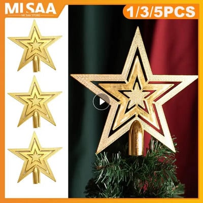 Jõulupuu Top Star Jõulukaunistused 2024 Jõulupuu ülaosas Jõulupuu Ripats Ornament Star Jõulupuu