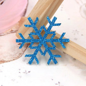 20/100 kom. Božićni svjetlucavi privjesak u obliku pahuljica, viseći ukrasni ukras za božićno drvce, zakrpe za rukotvorine, kućni dekor, potrepštine za zabave