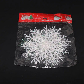 36 τεμ/Σετ Χριστουγεννιάτικα στολίδια με νιφάδες χιονιού Καινοτομία Αξεσουάρ διακόσμησης με νιφάδες χιονιού DIY Κρεμαστά στολίδι Προμήθειες πάρτι
