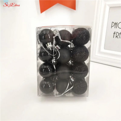 Mūsdienīgas 24gab 3cm Ziemassvētku balles plastmasas amatniecības putas Bauble Piekārtas Ziemassvētku eglītes dekors Kāzu mājas Ziemassvētku dekorēšanas piederumi 6ZHH181