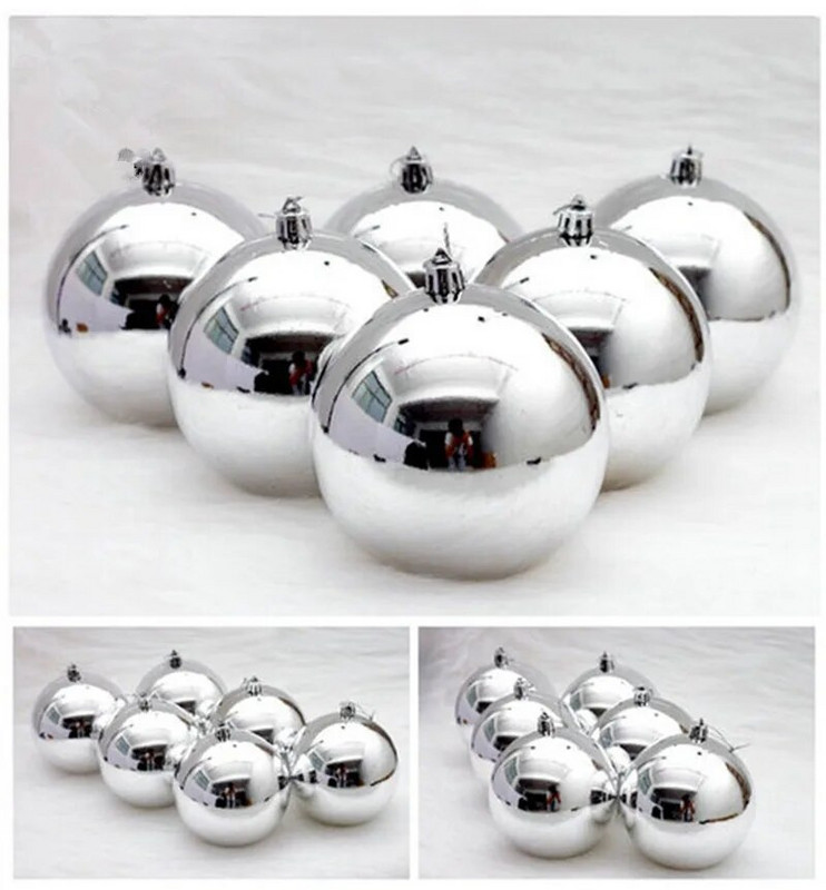 Mūsdienīgas 24gab 3cm Ziemassvētku balles plastmasas amatniecības putas Bauble Piekārtas Ziemassvētku eglītes dekors Kāzu mājas Ziemassvētku dekorēšanas piederumi 6ZHH181