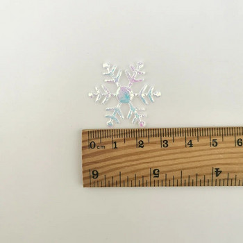 (200 бр./опаковка) 30 мм ширина Коледни снежинки Конфети Изкуствен сняг Коледно дърво Орнаменти Декорации за домашно парти Сватба