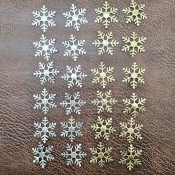 (200 бр./опаковка) 30 мм ширина Коледни снежинки Конфети Изкуствен сняг Коледно дърво Орнаменти Декорации за домашно парти Сватба