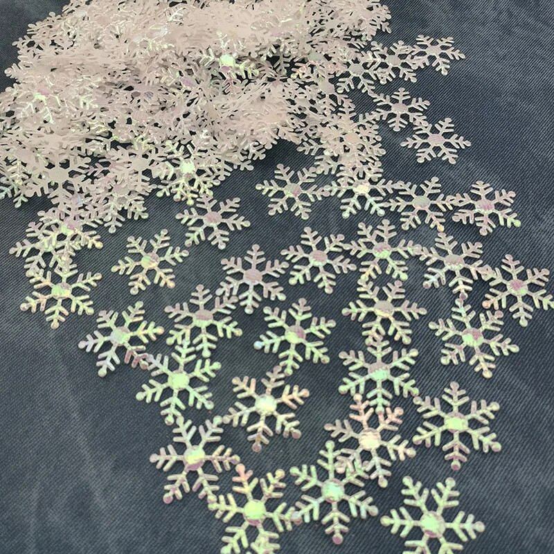 (200 kom/pakiranje) Božićne pahuljice širine 30 mm Konfeti Umjetni snijeg Božićni ukrasi za drvce Dekoracije za kućnu zabavu Vjenčanje