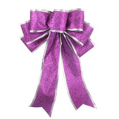 Veliki božićni ukras s mašnom, vintage mašna, vrpca, privjesak, vijenac za božićno drvce, viseći ukrasi za kućnu zabavu