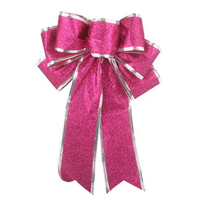 Veliki božićni ukras s mašnom, vintage mašna, vrpca, privjesak, vijenac za božićno drvce, viseći ukrasi za kućnu zabavu