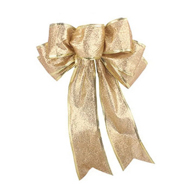 Veliki božićni ukras s mašnom, vintage mašna, vrpca, privjesak, vijenac za božićno drvce, viseći ukrasi za kućnu zabavu