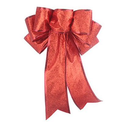 Veliki božićni ukras s mašnom, vintage mašna, vrpca, privjesak, vijenac za božićno drvce, viseći ukrasi za kućnu zabavu