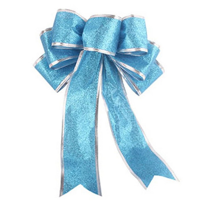 Veliki božićni ukras s mašnom, vintage mašna, vrpca, privjesak, vijenac za božićno drvce, viseći ukrasi za kućnu zabavu