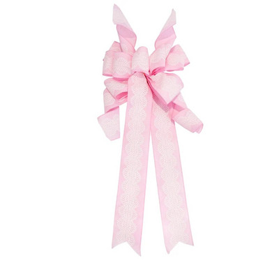 Veliki božićni ukras s mašnom, vintage mašna, vrpca, privjesak, vijenac za božićno drvce, viseći ukrasi za kućnu zabavu