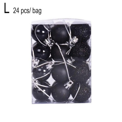 24kom Božićne kuglice Ukrasi za Božićno božićno drvce 3cm Viseća kuglica Mini ukrasi za božićno drvce Više boja