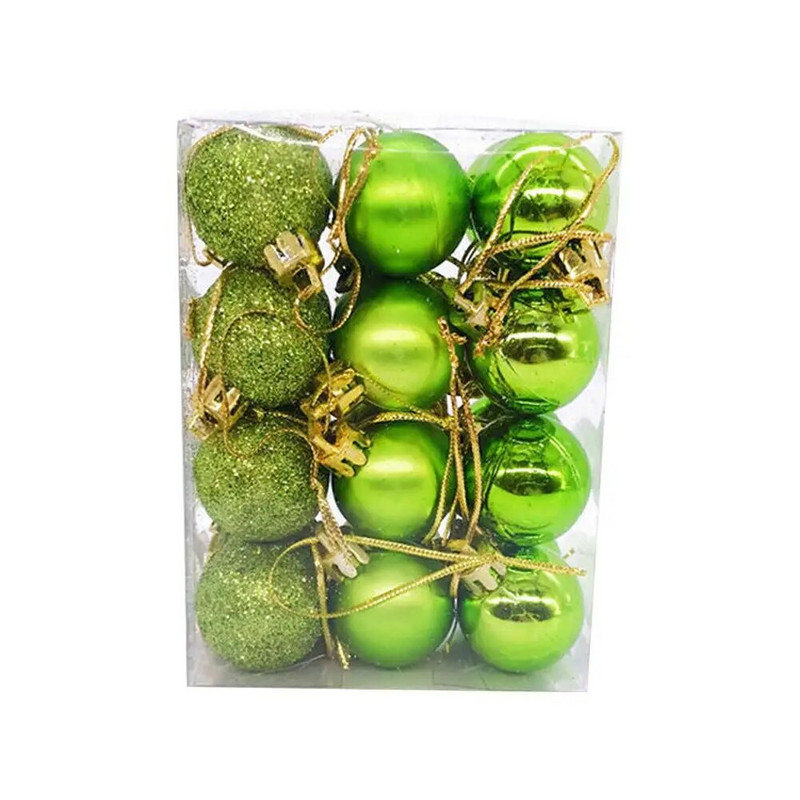 24kom Božićne kuglice Ukrasi za Božićno božićno drvce 3cm Viseća kuglica Mini ukrasi za božićno drvce Više boja