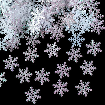 2 см Коледни снежинки Конфети Орнаменти за коледно дърво Коледна украса за дома Зимно парти Консумативи за декорация на торта