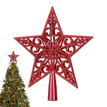 Christmas Tree Topper преносим Christmas Tree Top Star за многократна употреба творчески висулки за дърво декоративни коледни орнаменти за дърво
