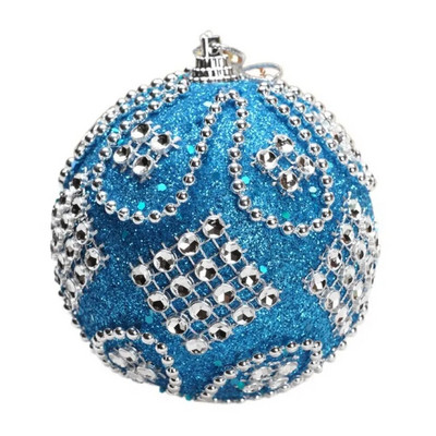 Svjetlucave kuglice s božićnim kamenčićima od pjene Vintage sjajni ukrasi za božićno drvce od 8 cm Ukrasna viseća božićna kuglica Nova godina