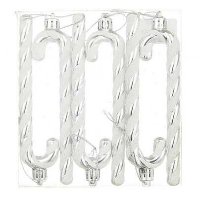 6 kom. Božićni privjesak od bombona štapića Jednostavna instalacija Kućni ukrasi Darovi za stol Polica za knjige Dekoracija kamina