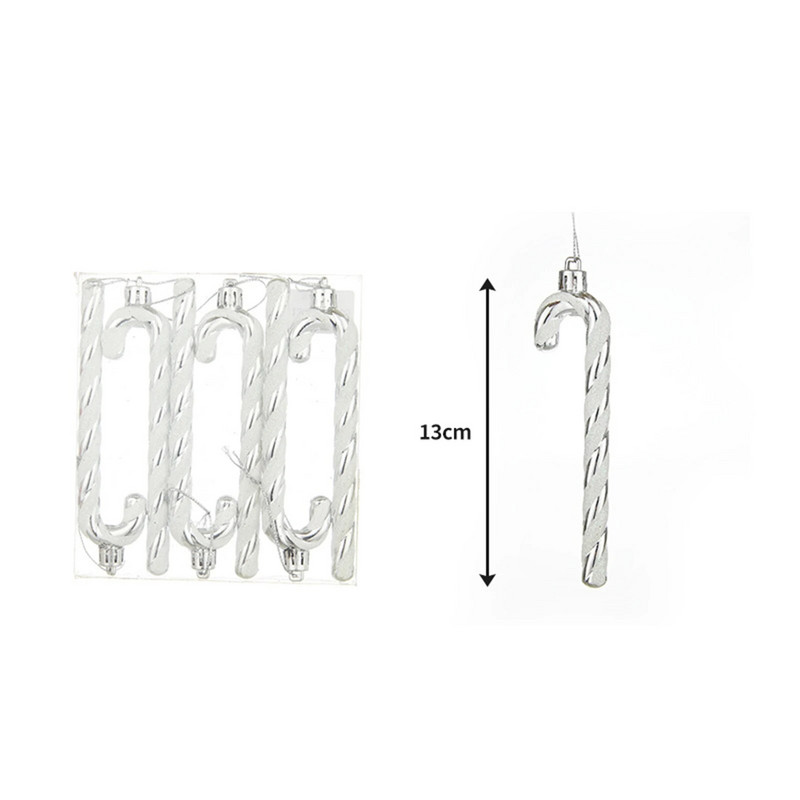 6 kom. Božićni privjesak od bombona štapića Jednostavna instalacija Kućni ukrasi Darovi za stol Polica za knjige Dekoracija kamina