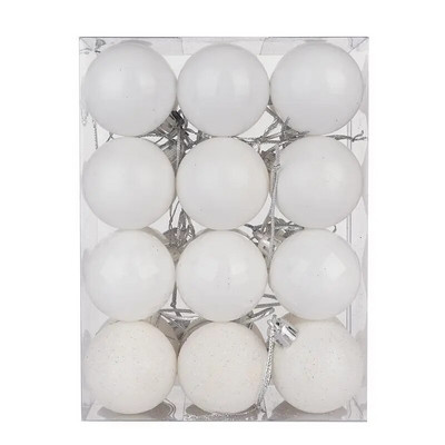 24 kom/pakiranje 4 cm Božićne kuglice u boji Dekoracija za drvce Viseći privjesci Ukrasi za kućni ured Bar Party Dekoracija vjenčanja