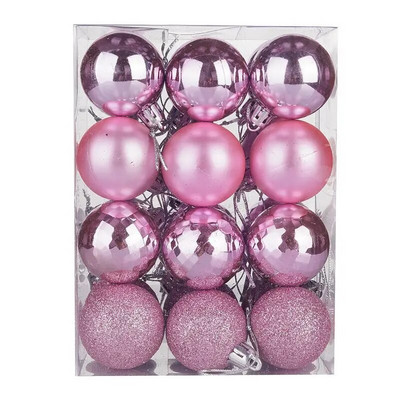 24 kom/pakiranje 4 cm Božićne kuglice u boji Dekoracija za drvce Viseći privjesci Ukrasi za kućni ured Bar Party Dekoracija vjenčanja