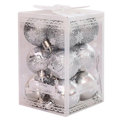 12 kom 4 cm kuglice za božićno drvce Božićni kućni dekor Svjetlucave kuglice Party Wedding 12 kom 4 cm kuglice za božićno drvce Božićni kućni dekor Glit