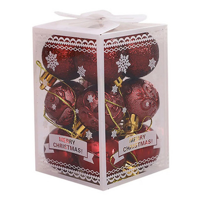 12 kom 4 cm kuglice za božićno drvce Božićni kućni dekor Svjetlucave kuglice Party Wedding 12 kom 4 cm kuglice za božićno drvce Božićni kućni dekor Glit