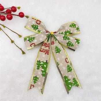 Χριστουγεννιάτικο φιόγκο ψεύτικο κάνναβη μαύρο και άσπρο καρό φιόγκο κάνναβης μεγάλη πεταλούδα Χριστουγεννιάτικα στολίδια κεφαλής