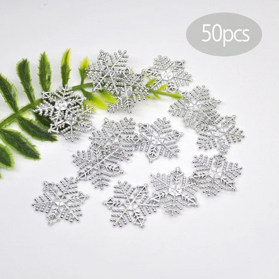 50 gab Ziemassvētku sniegpārsla stikla logs bērnu istaba Ziemassvētku sienas uzlīmes Ziemassvētku rotājumi 2021 Jaunais gads