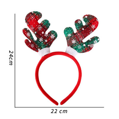 Božićna traka za glavu Djed Snjegović Elk Traka za kosu Božićno drvce Jelen rog Pokrivalo za glavu Sretan Božić Dekoracija za zabavu Novogodišnji dar Poklon
