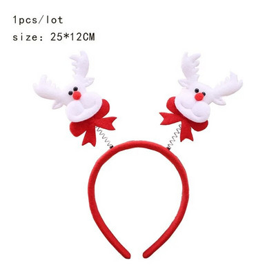 Božićne trake za glavu za djecu Rogovi Djeda Božićnjaka Dječja traka za glavu Dječja dijadema Vilenjačke uši Rogovi Noel Navidad 2024 Dodaci za kosu