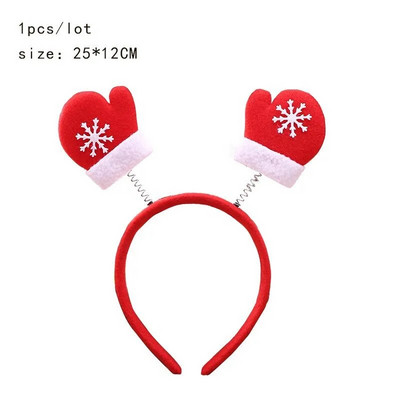Božićne trake za glavu za djecu Rogovi Djeda Božićnjaka Dječja traka za glavu Dječja dijadema Vilenjačke uši Rogovi Noel Navidad 2024 Dodaci za kosu