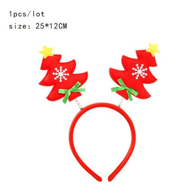 Božićne trake za glavu za djecu Rogovi Djeda Božićnjaka Dječja traka za glavu Dječja dijadema Vilenjačke uši Rogovi Noel Navidad 2024 Dodaci za kosu