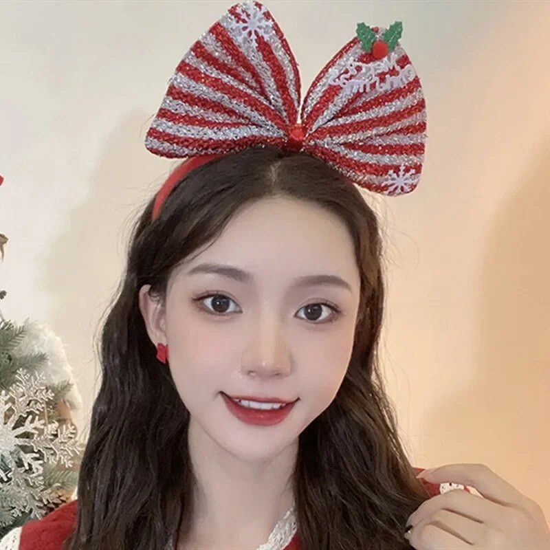 2023. Nova božićna traka za kosu s jelenjim rogovima Ženska traka za kosu Djeda Božićnjaka Pokrivala za glavu Blagdanska haljina Traka za kosu Traka za kosu Pokrivala
