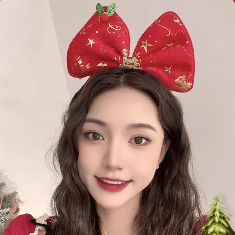 2023. Nova božićna traka za kosu s jelenjim rogovima Ženska traka za kosu Djeda Božićnjaka Pokrivala za glavu Blagdanska haljina Traka za kosu Traka za kosu Pokrivala